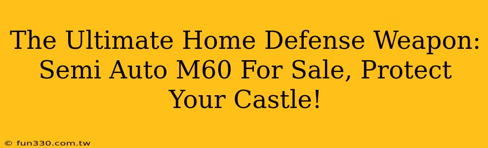 The Ultimate Home Defense Weapon: Semi Auto M60 For Sale, Protect Your Castle!