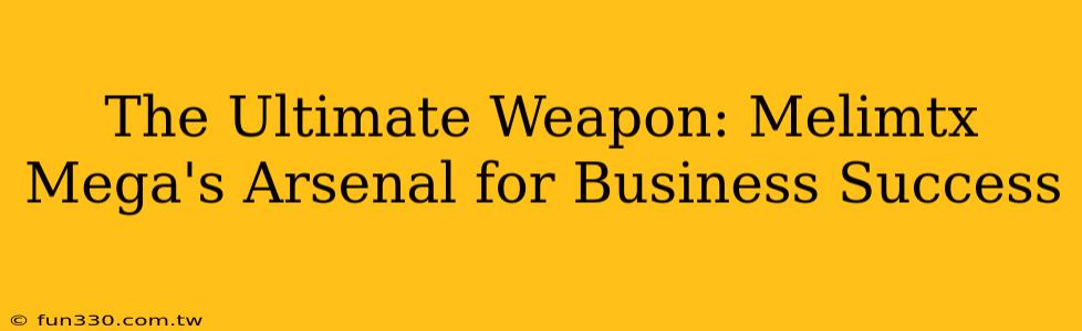 The Ultimate Weapon: Melimtx Mega's Arsenal for Business Success