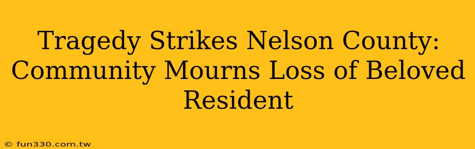 Tragedy Strikes Nelson County: Community Mourns Loss of Beloved Resident