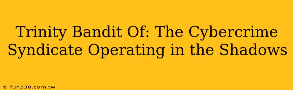 Trinity Bandit Of: The Cybercrime Syndicate Operating in the Shadows