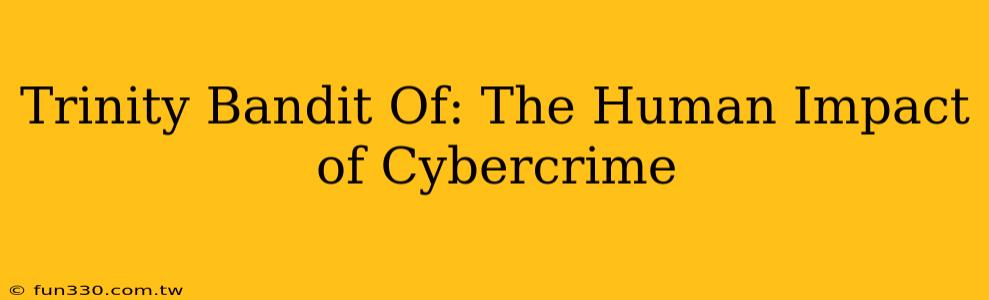 Trinity Bandit Of: The Human Impact of Cybercrime