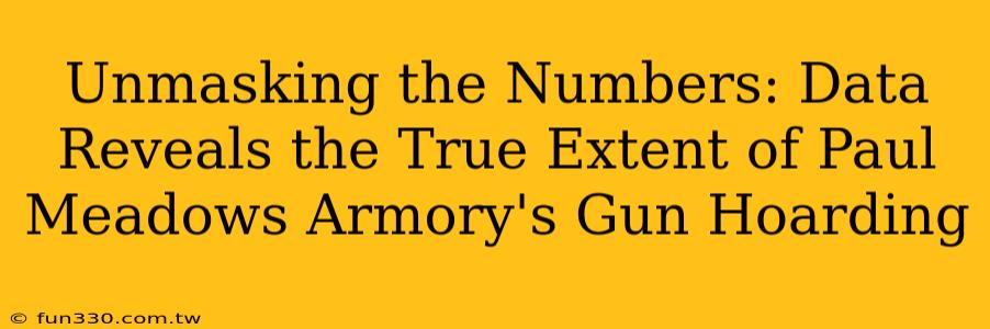 Unmasking the Numbers: Data Reveals the True Extent of Paul Meadows Armory's Gun Hoarding