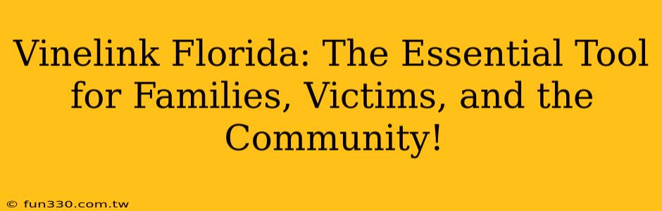 Vinelink Florida: The Essential Tool for Families, Victims, and the Community!