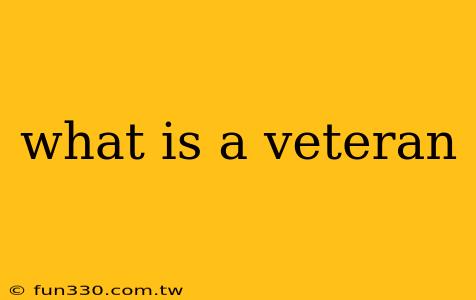 what is a veteran