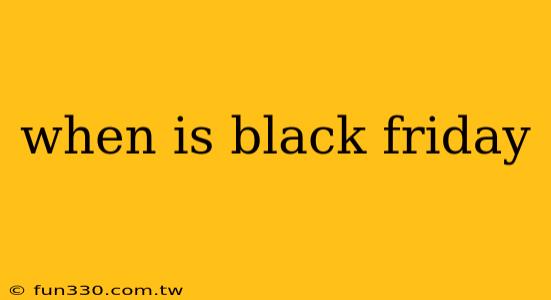 when is black friday