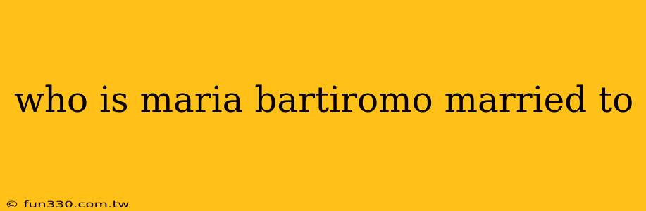 who is maria bartiromo married to