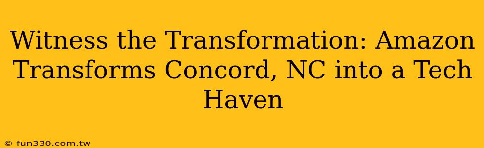 Witness the Transformation: Amazon Transforms Concord, NC into a Tech Haven