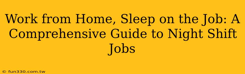 Work from Home, Sleep on the Job: A Comprehensive Guide to Night Shift Jobs