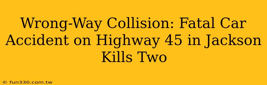 Wrong-Way Collision: Fatal Car Accident on Highway 45 in Jackson Kills Two