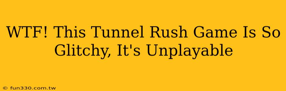 WTF! This Tunnel Rush Game Is So Glitchy, It's Unplayable